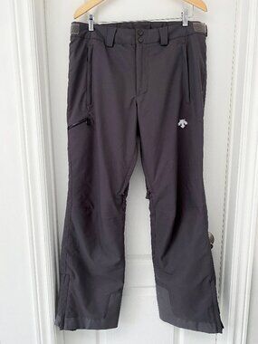 DESCENTE Men’s Ski/Snowboard Pants – Charcoal Grey – Size L / 36